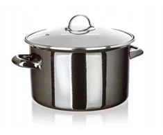Emaliuotas puodas BANQUET METALIC Juodas 26cm, 6 L GAMINTI, didelis