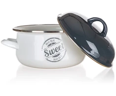 Emaliuotas puodas Banquet Sweet Home 3,7l, 24cm su dangčiu