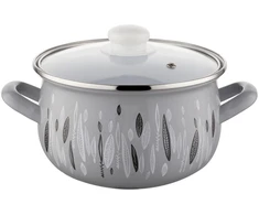 Emaliuotas puodas Emalia Pleszew Autumn 18 cm 2,8 l su indukciniu dangčiu