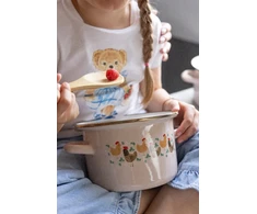 Emaliuotas puodas Emalia Pleszew Koko 18 cm 2,65L 2 klasės indukcinės dujos