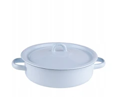 Emaliuotas puodas Emalia Rybnik, 2.5 l, pilkas