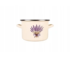 Emaliuotas puodas Florina Lavender 2L 16 cm Emalio Pleszew indukcinės dujos