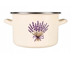 Emaliuotas puodas Florina Lavender 5,8L 22 cm emalis Pleszew indukcinės dujos