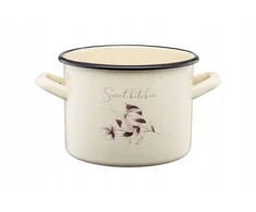 Emaliuotas puodas Galicja Flores 16cm 2,4l
