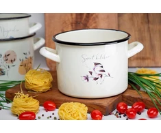 Emaliuotas puodas Galicja Flores 16cm 2,4l