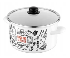 Emaliuotas puodas Kitchen Baltas Emalia Pleszew 5,3l