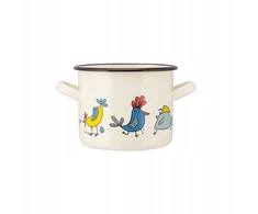 Emaliuotas puodas Silesia Kurki 1.5l, 14cm, indukcijai