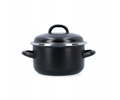 Emaliuotas puodas su dangčiu Belis Lux 20cm, 3.5l, indukcijai