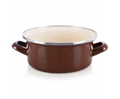 Emaliuotas puodas tradiciniam virimui, dujų indukcija, 18 cm, 1,6 l