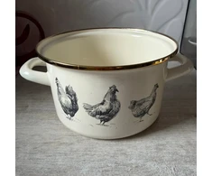 Emaliuotas puodas Vištiena Emalia Pleszew 2,8l. 18 cm