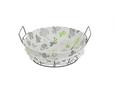 Enger APVALUS METALINIS KAKTUSŲ DUONOS KREPŠELIS 70-F-201 D24XH8CM 1vnt