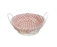 Enger DUONOS KREPŠELIS SU RANKENĖMIS METALINIAIS APVALUS 70-F-38 D20XH6CM 1vnt