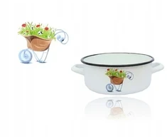 Enger EMALINIS KREMINIS DEKORATYVINIS PUODAS 21CM 2,75L 1vnt
