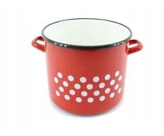 Enger EMALINIS PUODAS RAUDONAS DEKORAS 21CM 6L 1vnt