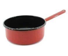 Enger EMALINIS PUODAS SU RANKENE ANT KOJŲ RAUDONA 16cm 1,4L 1vnt