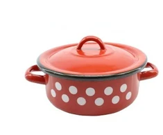 Enger KOJOS + DANGALIS EMALINIS RAUDONAS DEKORAS 19CM 1vnt