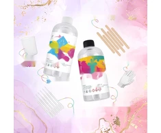 EPOKSINĖS DERVOS RINKINYS 1000 ML KRISTOLINIS SKAIDRUS KIETIKLIS