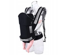 Ergonomiška kelioninė klubinė nešynė kūdikiui iki 13 kg, juoda