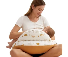 Ergonomiška „Momcozy“ maitinimo pagalvė su dirželiu ir pagalvės užvalkalu