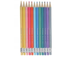 ERICHKRAUSE MIKY PASTEL AUTOMATINIAI PIŠTUKAI 12 SPALVŲ PASTELĖ NEDŪSTAMI