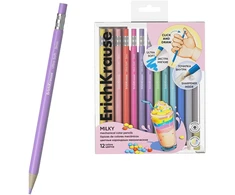 ERICHKRAUSE MIKY PASTEL AUTOMATINIAI PIŠTUKAI 12 SPALVŲ PASTELĖ NEDŪSTAMI