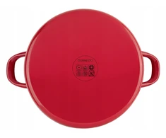 Ernesto tradicinis puodas, 4,5 l, raudonas