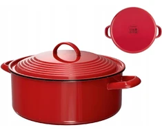 Ernesto tradicinis puodas, 4,5 l, raudonas