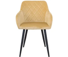 Escal Minkšta aksominė kėdė svetainei, BEIGE, patogi kaušinė kėdė 089