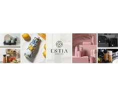 Estia DIDELIS TERMINIS PUODULIS SU ŠIAUDU 900 ML smėlio spalvos su rankena kavai ir arbatai