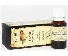 Eterinių aliejų mišinys AROMATIKA, apelsinas-cinamonas, 10 ml