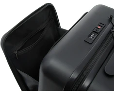 Eternitive Eternity E2 salono lagaminas kietas ABS 38L TSA nešiojamojo kompiuterio kišenė juoda