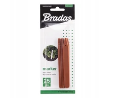 Etikečių lentelė augalų žymekliams RUDAS 12,5x1,3 cm TYE1213BR/25B