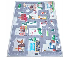 Eureka Home VAIKŲ KILIMAS KELIŲ GATVĖS VAIKŲ KAMBARIAI, ANTISLĖDIMAS 120X180