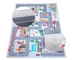 Eureka Home VAIKŲ KILIMAS KELIŲ GATVĖS VAIKŲ KAMBARIAI, ANTISLĖDIMAS 120X180