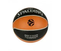 Eurolygos krepšinio kamuolys TF1000 Legacy Spalding 7 dydis oranžinis/juodas