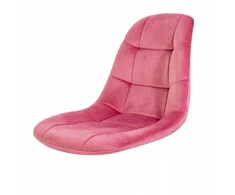 Eurostyle SĖDYNĖ KĖDĖ BE KOJŲ SKANDINAVIŠKĖ KĖDĖ ROŽINĖ VELIŪRO VELVETAS
