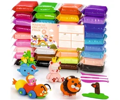 EVI Plastikinis MASTE MAGIC FOAM MODELIUOJAMASIS MOLIS SUPER CLAY 36 vnt.