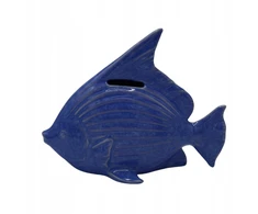 Ewax SKARBONKA CERAMICZNA RYBA mėlyna 17x8,5x14 cm