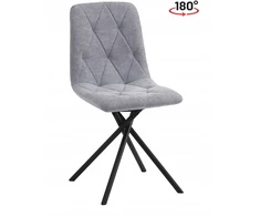 Ewygodnie MINŠTA PILKA 360 SUKAMOJI KĖDĖ SU JUODOS KOJĖS SPIDER LOFT