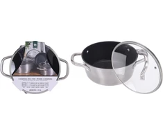 Excellent Houseware Puodas WAVE 20 cm 2,5 l ILAG NON STICK ECO FRIENDLY gaz indukcija