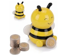 Excellent Houseware Skarbonka otwierana na pieniądze monety PSZCZOŁA