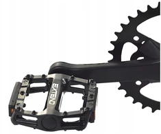 EXTEND PLATFORM DVIRAČIO PEDALAI Juodas ALUMININIS 9/16 KEIŠČIŲ MTB TREKKING