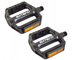 EXTEND PLATFORM DVIRAČIO PEDALAI Juodas ALUMININIS 9/16 KEIŠČIŲ MTB TREKKING