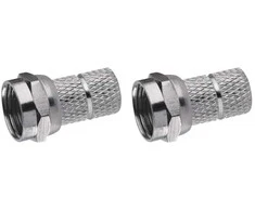 Emos F tipo lizdinė jungtis bendraašiam kabeliui, 5,0/7,0 mm, CB-113N, 2 vnt.