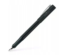 Faber-Castell Grip 2011 fountain pen, nib width F, ink mėlynas erasable, barrel colour juodas