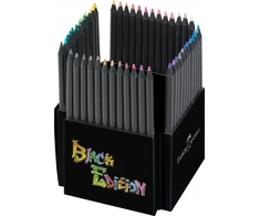 Faber-castell Juodas Edition spalvoti pieštukai, 50 vnt.