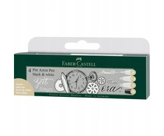 Faber-castell Pitt Artist Pen kaligrafiniai markeriai, 4 spalvos