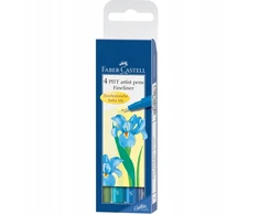 Faber-castell Pitt Artist Pen S, 4 vnt., šaltų spalvų