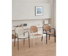 Fajne Krzesa elegantiška plastikinė SIENA kėdė balta + pilka