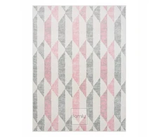 Family fabrics Dywan Dziecięcy 160x220 Do Pokoju Dziecka Rožinė Geometryczny Miękkie Runo